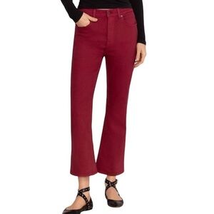 Johnny Was Marseille Candy Apple Red Baby Bootcut Denim Jeans Size 26